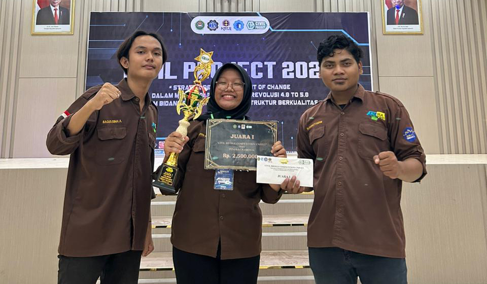 Teknik Unissula Juara Nasional Kompetisi Jembatan