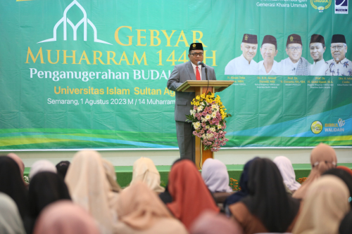 Sambutan Rektor Unissula Pada Gebyar Muharram 1445 Hijriyyah