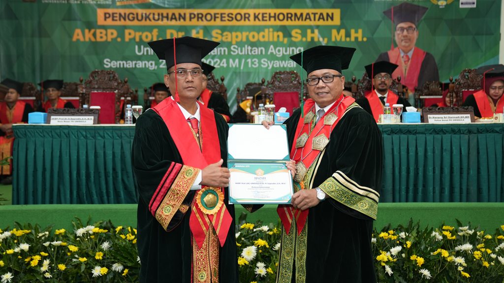 Wadirreskrimsus Polda Jateng Saprodin Raih Gelar Profesor Kehormatan