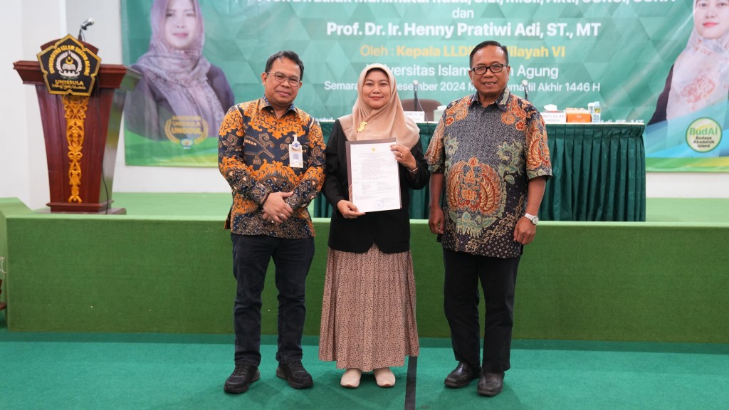 Prof Henny Guru Besar Baru Fakultas Teknik Unissula