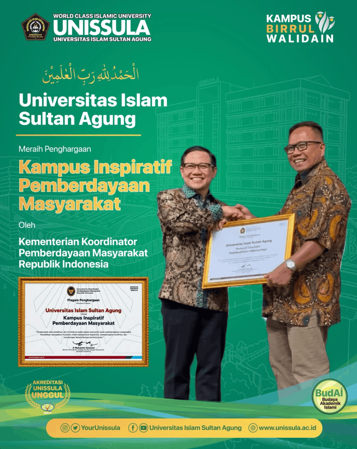 UNISSULA social media post